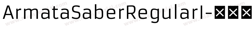 ArmataSaberRegularI字体转换
