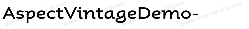 AspectVintageDemo字体转换