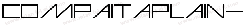 CompaItaPlain字体转换
