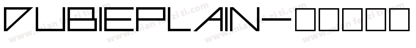 DubiePlain字体转换