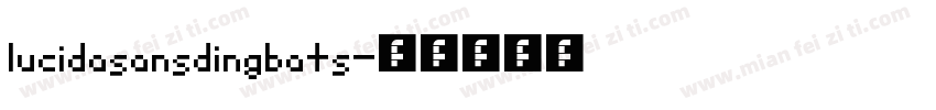 lucidasansdingbats字体转换