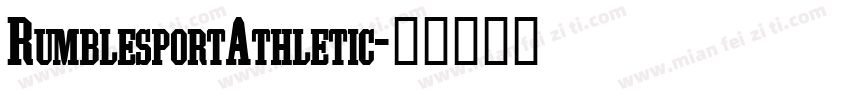 RumblesportAthletic字体转换