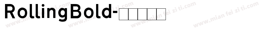 RollingBold字体转换