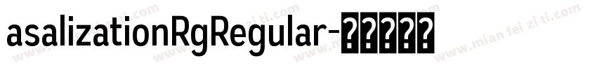 asalizationRgRegular字体转换