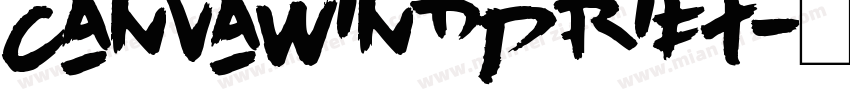 CanvaWindDrift字体转换