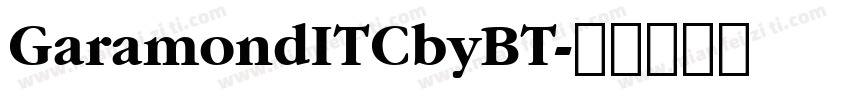 GaramondITCbyBT字体转换