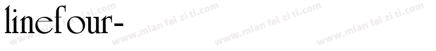 linefour字体转换