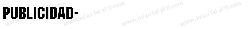 PUBLICIDAD字体转换