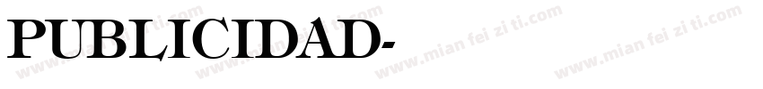 PUBLICIDAD字体转换