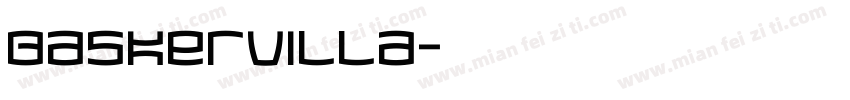 baskervilla字体转换