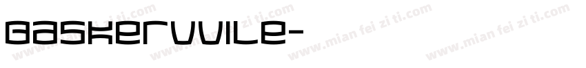 baskervvile字体转换