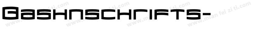 Bashnschrifts字体转换
