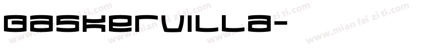 baskervilla字体转换