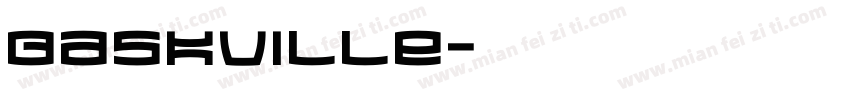 baskville字体转换