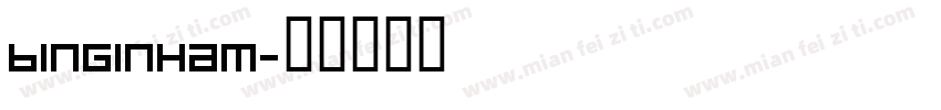 Binginham字体转换