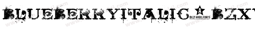 BlueberryItalic-Bzxw字体转换
