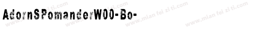 AdornSPomanderW00-Bo字体转换