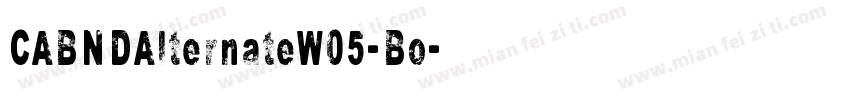 CABNDAlternateW05-Bo字体转换