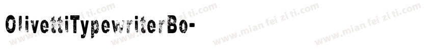 OlivettiTypewriterBo字体转换