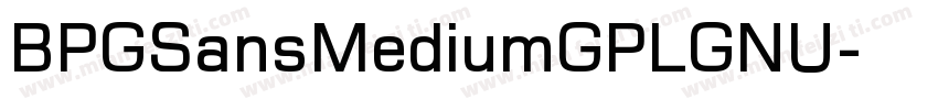 BPGSansMediumGPLGNU字体转换