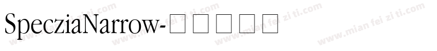 SpecziaNarrow字体转换