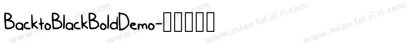 BacktoBlackBoldDemo字体转换