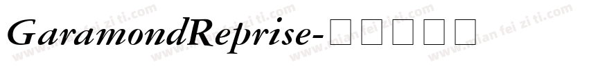 GaramondReprise字体转换