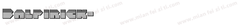 Balpirick字体转换