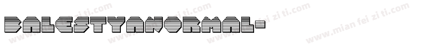 balestyanormal字体转换