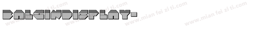 balgindisplay字体转换