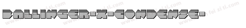 ballinger-x-condense字体转换