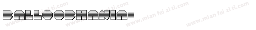 balloobhania字体转换
