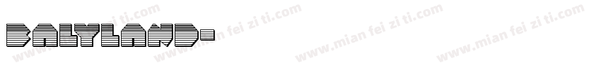 balyland字体转换