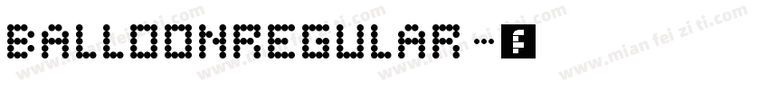 BalloonRegular字体转换