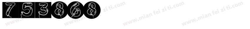 HFDigits字体转换