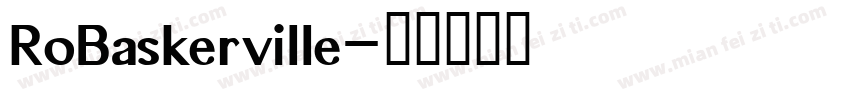RoBaskerville字体转换