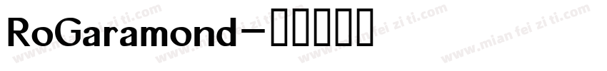 RoGaramond字体转换