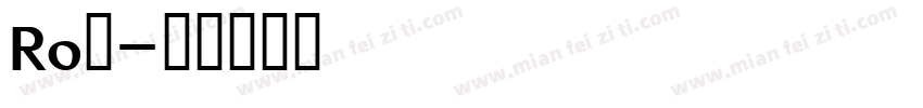 Ro篠字体转换