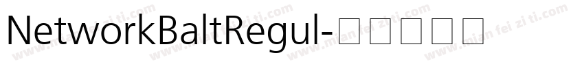 NetworkBaltRegul字体转换