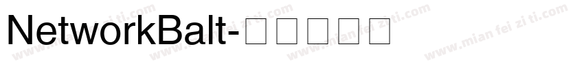 NetworkBalt字体转换