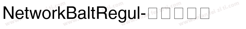 NetworkBaltRegul字体转换
