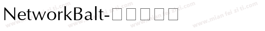 NetworkBalt字体转换
