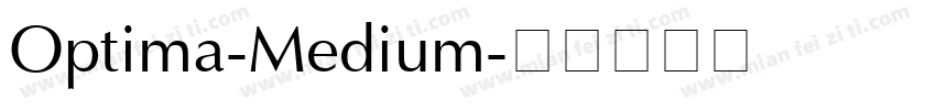 Optima-Medium字体转换