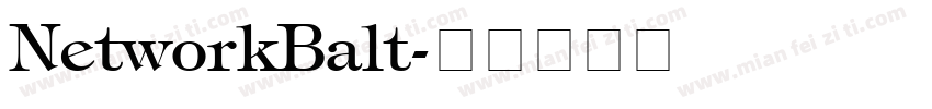 NetworkBalt字体转换