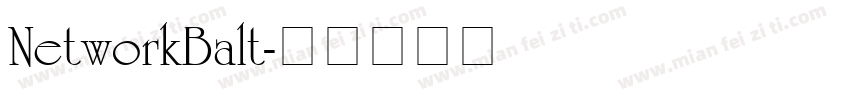 NetworkBalt字体转换