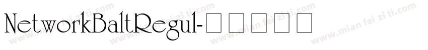 NetworkBaltRegul字体转换