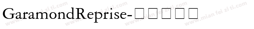 GaramondReprise字体转换