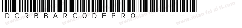 DCRBBarCodePro字体转换