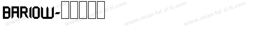 Bariow字体转换