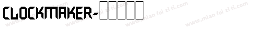 Clockmaker字体转换